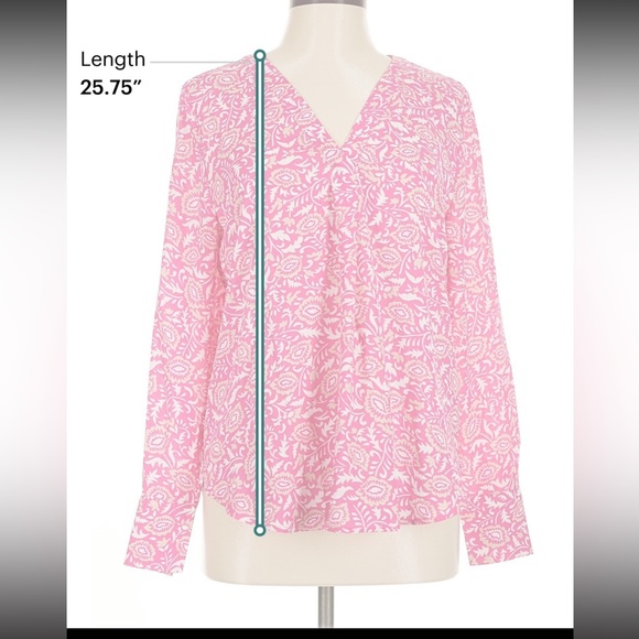 NWT Ann Taylor Size M long sleeve blouse - Picture 4 of 6